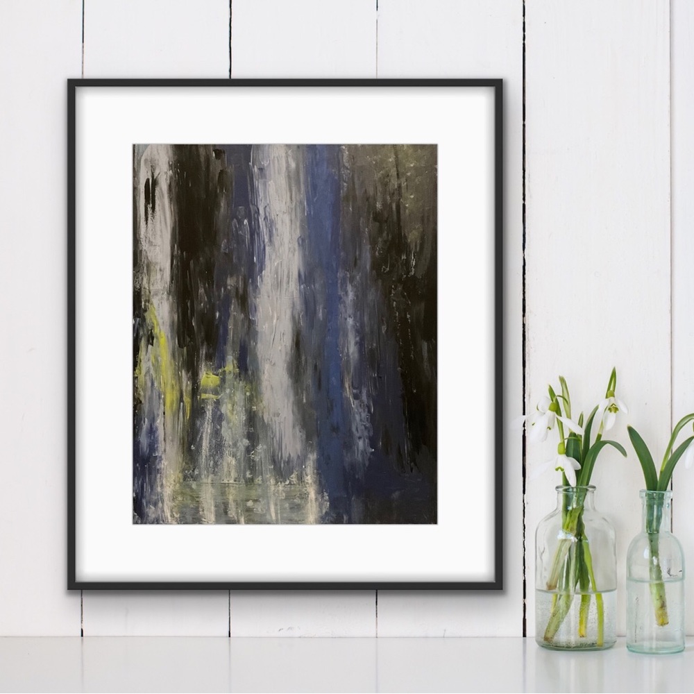 Signed original abstract artwork 16 x 20 acrylic on canvas